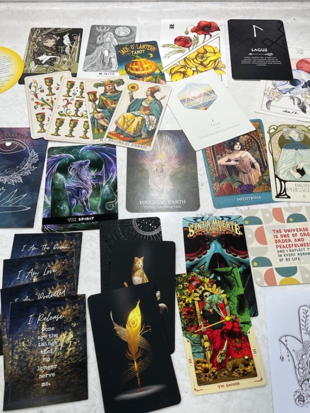 Mixed Tarot & Oracle Card Lot (35 Cards) – Perfect for Journaling